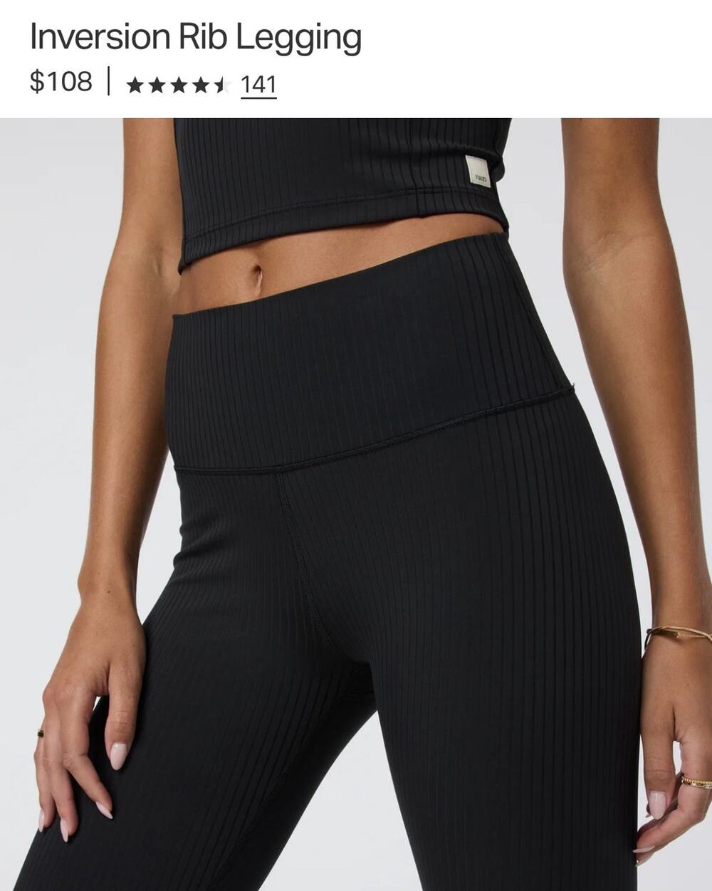 Vuori Inversion Ribbed Leggings